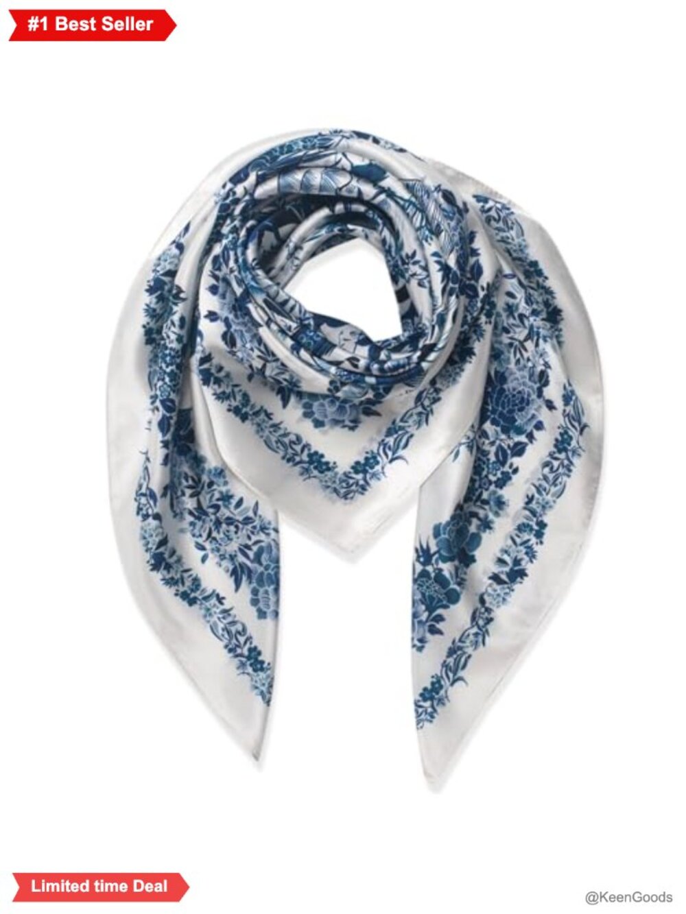100% Mulberry Silk Scarf 35" Large Square Lightweight Headscarf Shawl